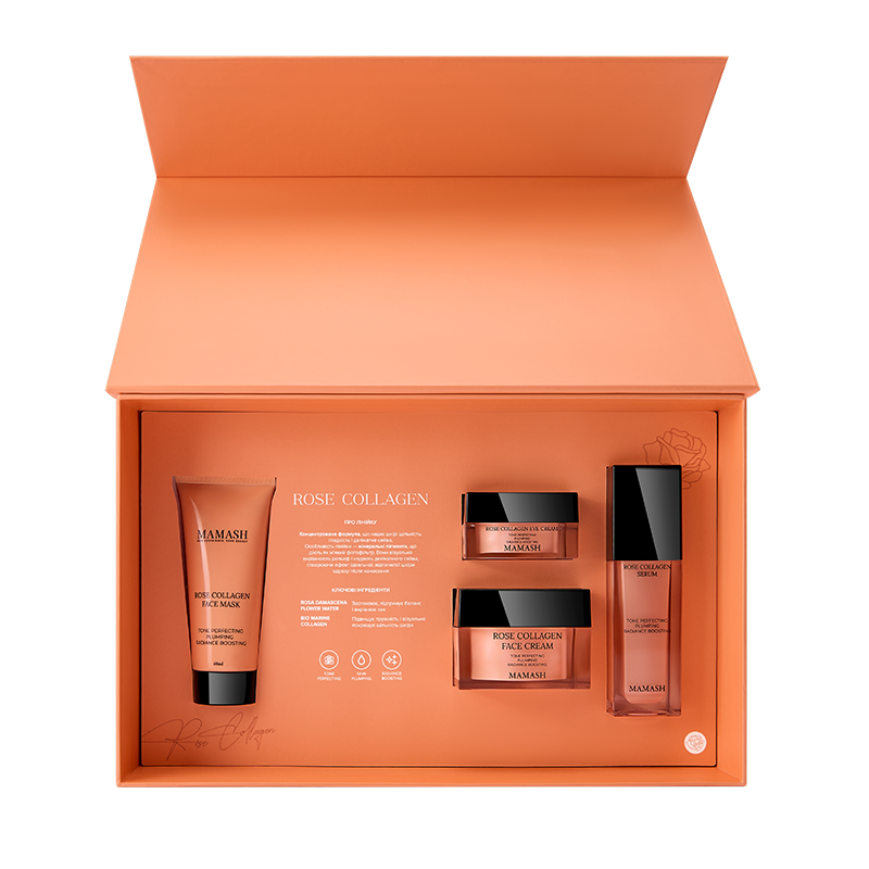 Лімітована колекція для обличчя Rose Collagen 